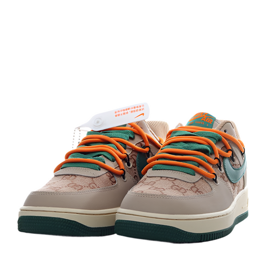 Nike Air Force 1 Gucci Brown Green Orange